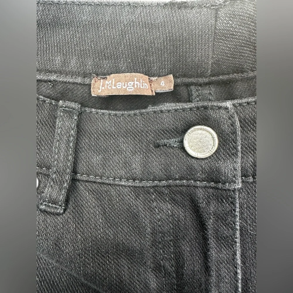 J.McLaughlin Women Black Wash Slim Fit Denim Jeans Size 4‎ - Picture 4 of 7